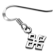 Plain Celtic Knot Dangle Silver Earrings, ep273